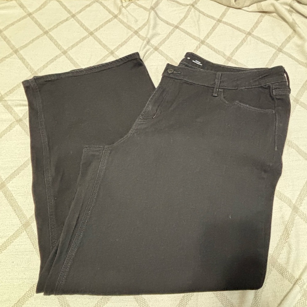 Old Navy High-Rise Wide Leg Black Jeans